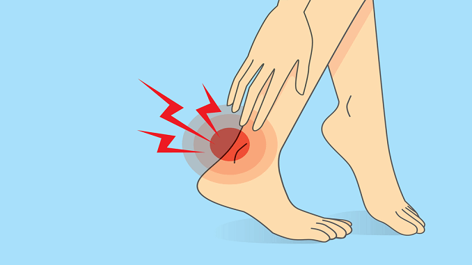 How can heel pain be treated you walk?