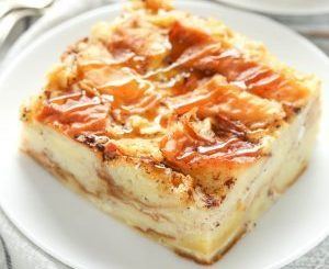 COCONUT CHEESECAKE BREAD PUDDING