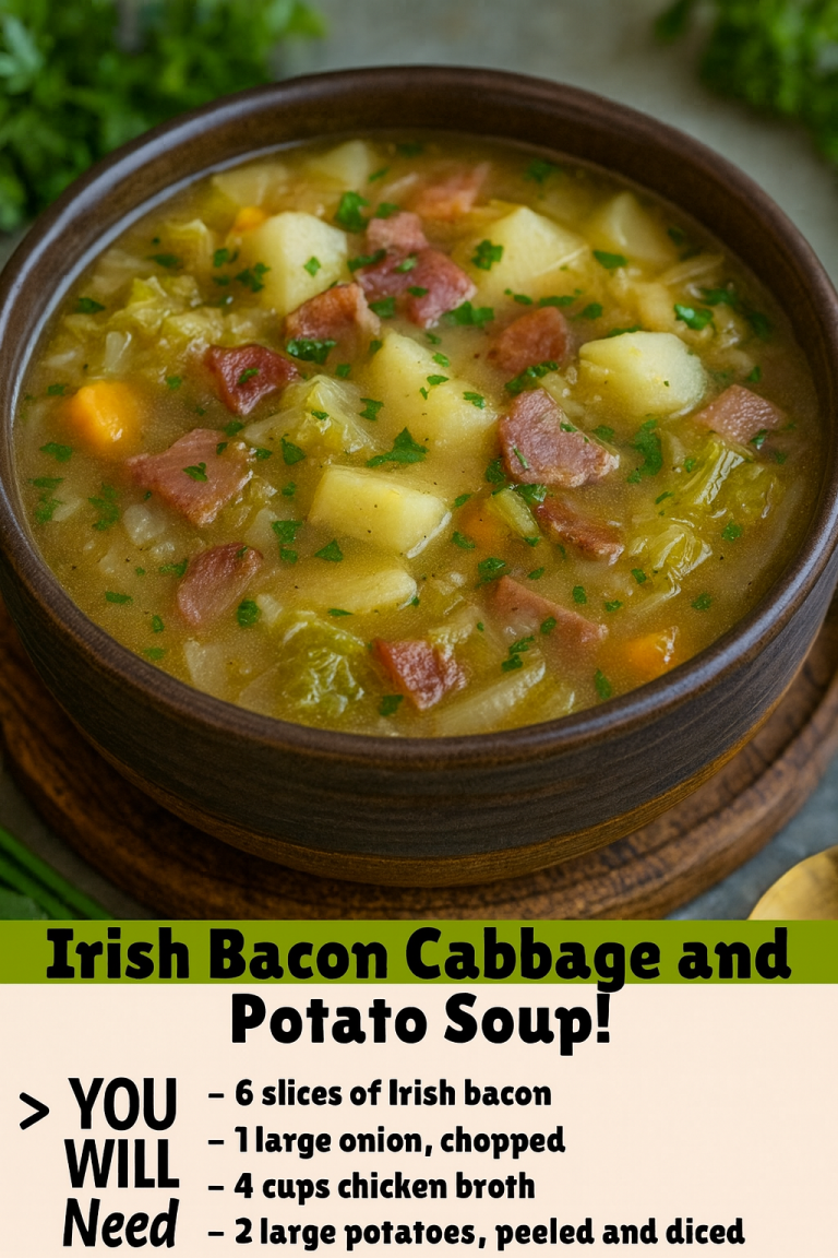 Bacon Cabbage and Potato Soup