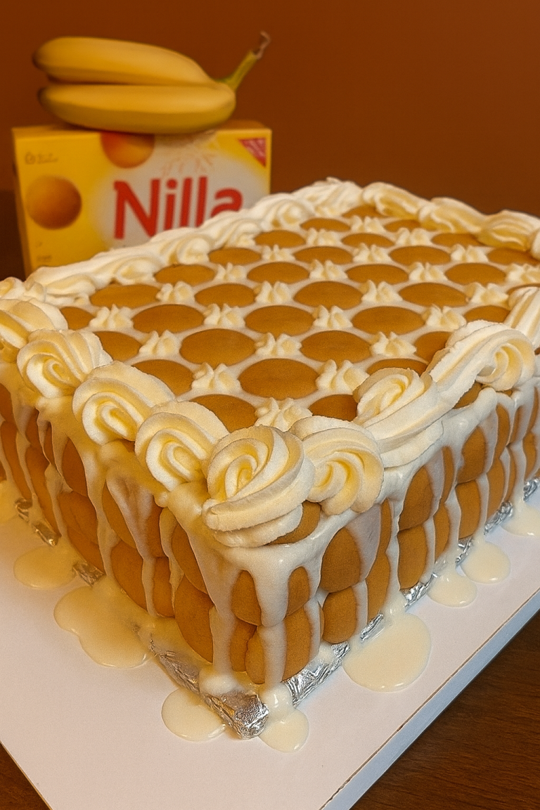 Banana Pudding Cake Smash or Pass