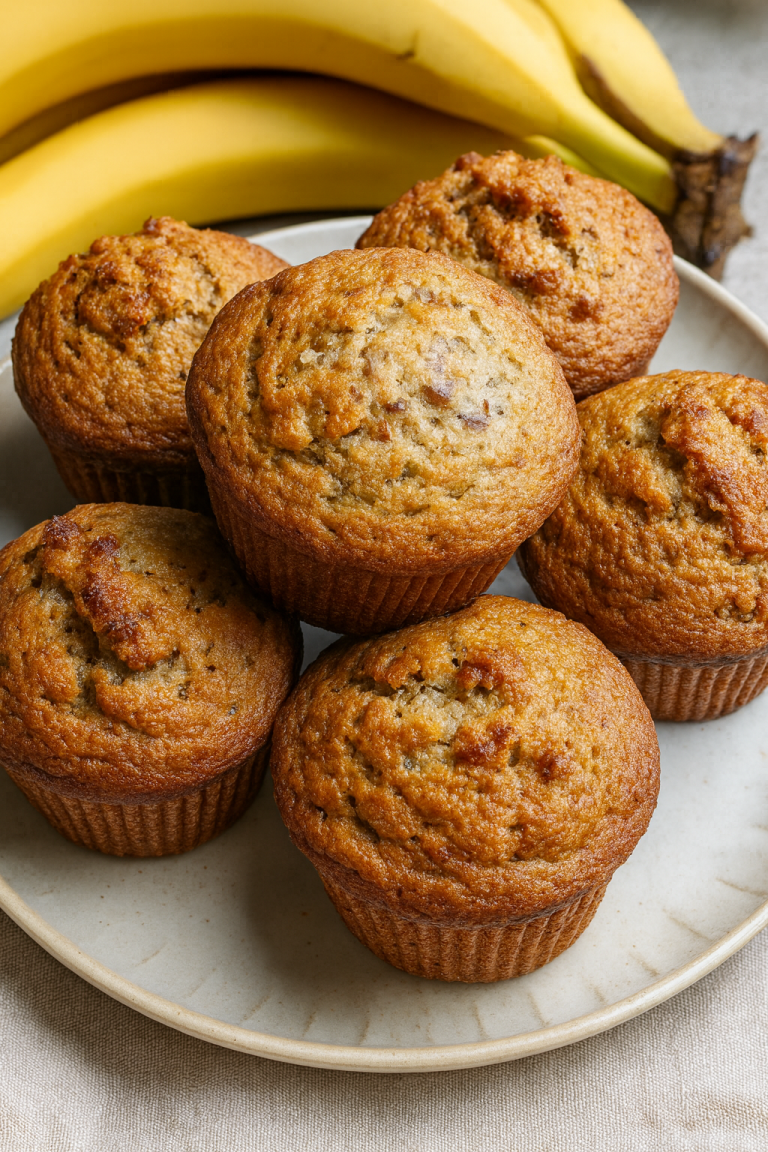 Greek Yogurt Banana Muffins