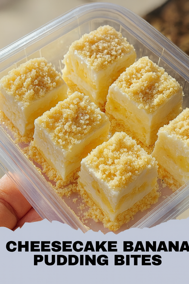 Cheesecake Banana Pudding Bites