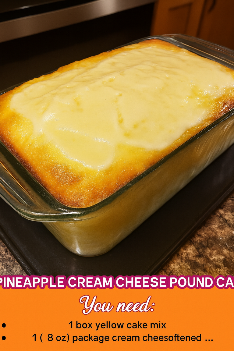 Pineapple Cream Cheese Pound Cake