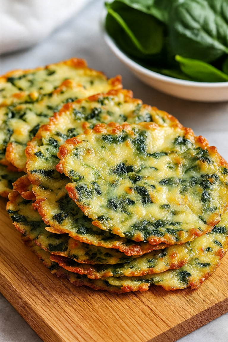 Mediterranean Spinach and Feta Crisps