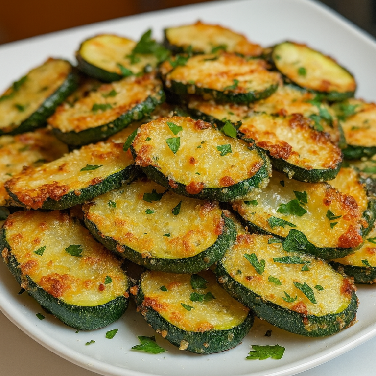 Crispy Parmesan Zucchini Rounds Recipe