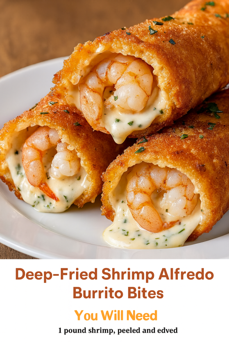 Shrimp Alfredo Burrito Bites