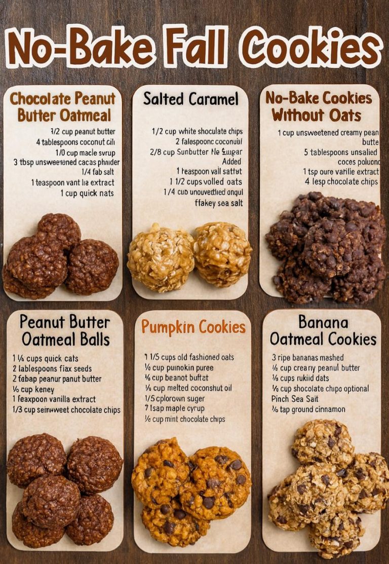 No Bake Fall Cookies