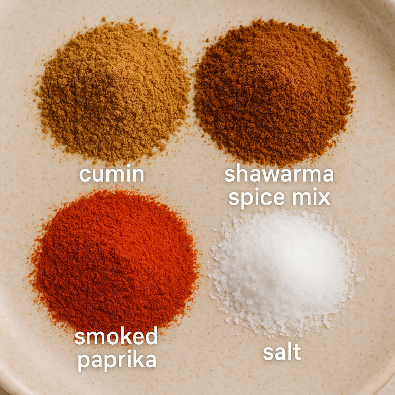 Cumin shawarma spice mix smoked paprika salt 